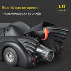 Batimóvil Qiyi de 1989, modelo de aleación fundida a presión, escala 1:32, con licencia. Incluye capota abatible, sonido e iluminación, función de retroceso y amortiguación. Colección de vehículos de la película.