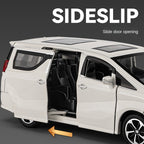 Chezhi 1:32 Scale Die-Cast Alloy Model Toy Compatible with Toyota Alphard - Opening Doors, Sound & Light, Pull-Back Function - Luxury MPV Collection