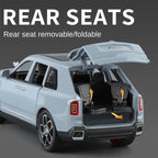 Juguete modelo Jinglifang de aleación fundida a presión a escala 1:32 compatible con Rolls-Royce Cullinan. Puertas que se abren, sonido e iluminación, función de retroceso con paraguas. Colección SUV de lujo.