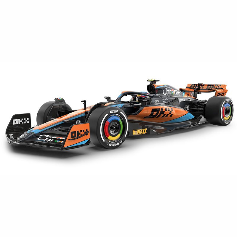 CCA 1:24 Scale Licensed McLaren F1 Team MCL60 Race Car Die-Cast Alloy Static Model - Steering & Rolling Function with Display Base, Australian GP / British GP / Monaco GP Editions - Official F1 Motorsport Collection