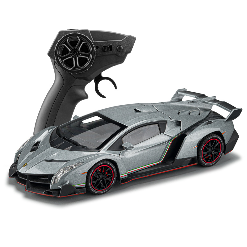 Chezhi 1:24 Scale RC Remote Control Lamborghini Veneno Die-Cast Alloy Model Toy - Remote Controlled Forward/Backward & Steering, Horn Sound - Supercar Collection