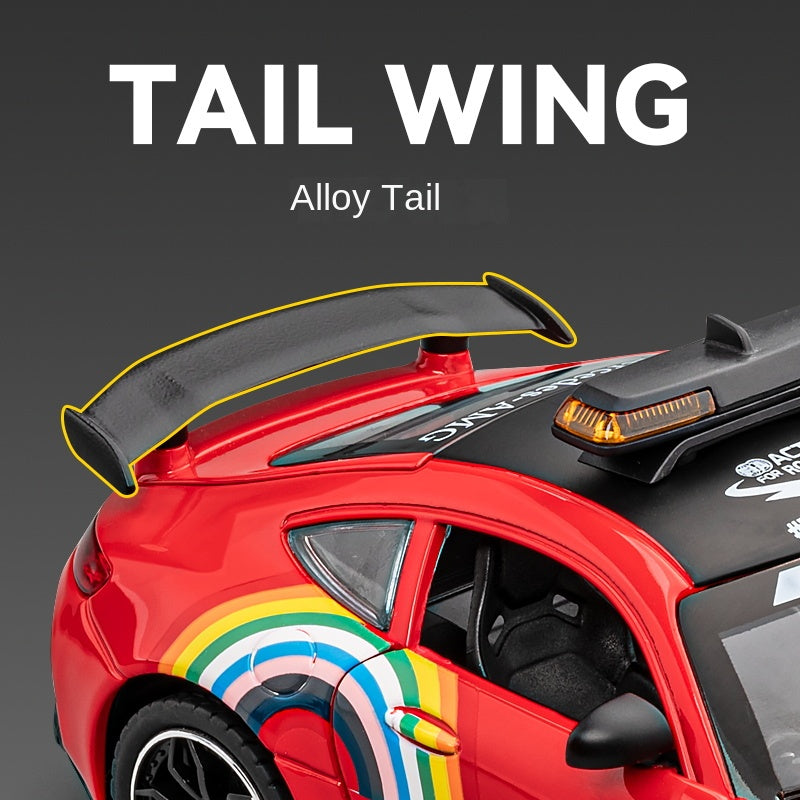 Chezhi 1:24 Die-Cast Alloy Model - Compatible with Mercedes-AMG GT R - Official F1 Safety Car with Opening Doors, Sound & Light, Pull-Back Action, Shock Absorption, Steering & Horn