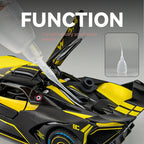 Chezhi 1:24 Scale Smoke Effect Edition Die-Cast Alloy Model Toy Compatible with Bugatti Bolide - Opening Doors, Sound & Light, Pull-Back Function, Shock Absorption, Steering & Horn - Hypercar Collection