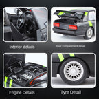 Jin Lifang 1:24 Die-Cast Alloy Model - Compatible with BMW M3 - Racing Livery Edition with Opening Doors, Sound & Light, Pull-Back Action, Shock Absorption & Interactive Steering Wheel