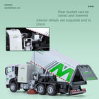 Chimei 1:32 Scale City Sanitation Street Sweeper Die-Cast Alloy Model Toy - Opening Doors, Sound & Light, Pull-Back Function - Municipal Vehicle Collection