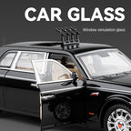 Chezhi 1:24 Licensed Hongqi CA7600J Parade Review Car Die-Cast Alloy Model - Official Chinese State Ceremony Vehicle with Opening Doors, Sound & Light, Pull-Back Action, Shock Absorption, Steering, Horn, Foldable Mirrors & Opening Fuel Cap