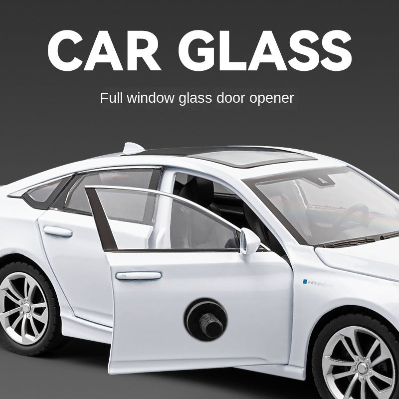 Chezhi 1:24 Licensed Honda Accord Die-Cast Alloy Model - Official Family Sedan with Opening Doors, Sound & Light, Pull-Back Action, Shock Absorption, Steering, Horn, Opening Fuel Cap & Foldable Mirrors