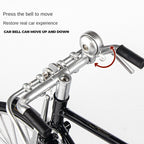 OK 1:6 Scale Die-Cast Alloy Retro Bicycle Model Toy - Rotating Pedals Drive Rear Wheel, Functional Front Wheel Steering - Vintage Cycling Collection