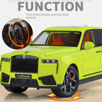 Jin Lifang 1:24 Die-Cast Alloy Model - Compatible with Rolls-Royce Cullinan - Ultimate Luxury SUV with Starlight Headliner, Adjustable Seats, Foldable Spirit of Ecstasy, Opening Doors, Sound & Light & Pull-Back Action