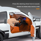 OK 1:18 Die-Cast Alloy Model - Compatible with Toyota Sprinter Trueno AE86 - Initial D Icon with Tofu Model, Pop-Up Headlights, Opening Doors, Sound & Light, Shock Absorption, Interactive Steering Wheel, Adjustable Seats & Foldable Mirrors