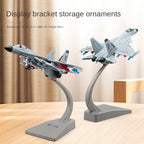 Chezhi 1:89 Scale Licensed J-15 Carrier-Based Fighter Die-Cast Alloy Aircraft Model with Display Stand - Ejectable Missiles, Opening Hatches, Sound & Light, Pull-Back Function - Official Naval Aviation Collection