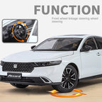 Black Mamba 1:18 Licensed Honda Accord Die-Cast Alloy Model - Official Family Sedan with Opening Doors, Sound & Light, Shock Absorption, Interactive Steering Wheel, Adjustable Seats, Opening Fuel Cap & Foldable Mirrors