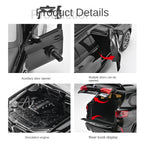 Black Mamba 1:24 Scale Licensed BMW X5 M Die-Cast Alloy Model Toy - Opening Doors, Sound & Light, Pull-Back Function, Shock Absorption, Steering, Horn & Adjustable Seats - Luxury Performance SUV Collection