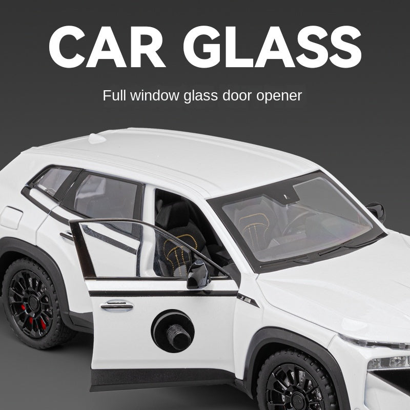 Chezhi 1:24 Scale Die-Cast Alloy Model Toy Compatible with BMW XM - Opening Doors, Sound & Light, Pull-Back Function, Shock Absorption, Steering, Horn & Removable Fuel Cap - Luxury Performance SUV Collection