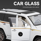 Chezhi 1:18 Licensed Toyota Land Cruiser LC300 Die-Cast Alloy Model - Official Full-Size Off-Road SUV with Opening Doors, Sound & Light, Pull-Back Action, Shock Absorption, Interactive Steering Wheel, Horn, Foldable Mirrors & Opening Fuel Cap