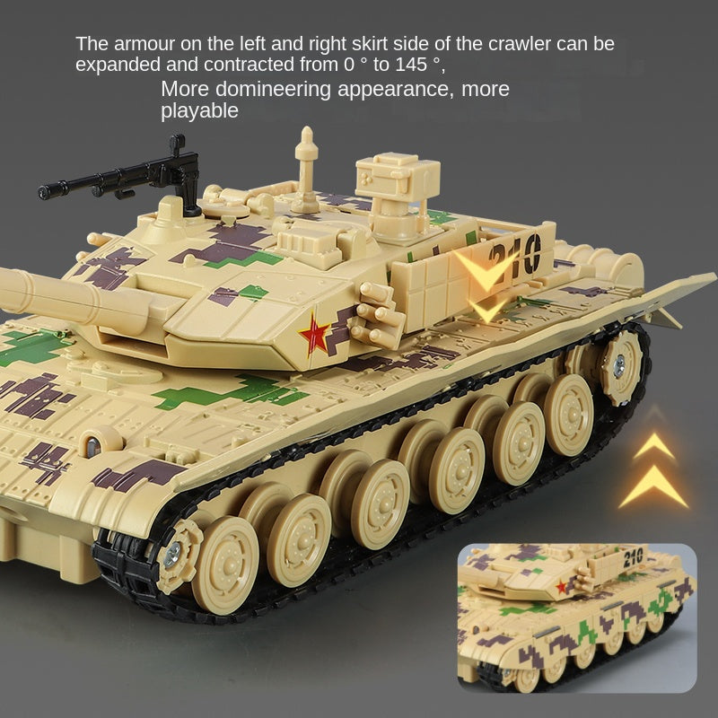 XHD 1:35 Scale Type 99A Main Battle Tank Die-Cast Alloy Model Toy - Smoke Effect, Opening Hatches, Sound & Light, Pull-Back Function - Modern Armor Collection