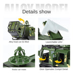 Vehículo de lanzamiento aéreo no tripulado furtivo GJ-11 XHD a escala 1:35, modelo de juguete de aleación fundida a presión: puertas que se abren, sonido e iluminación, función de retroceso - Colección de drones militares