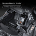 QiYi 1:18 Licensed The Dark Knight Trilogy Batmobile “Tumbler” Die-Cast Alloy Model - Official Movie Replica with Spray Effect, Opening Canopy, Sound & Light & Coasting Action