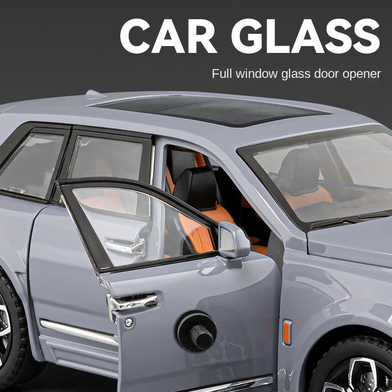 Chezhi 1:20 Die-Cast Alloy Model - Compatible with Rolls-Royce Cullinan Black Badge - Ultimate Luxury SUV with Starlight Headliner, Foldable Spirit of Ecstasy, Umbrella Model, Opening Doors, Sound & Light, Pull-Back Action, Shock Absorption & Steering