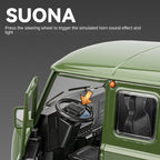 Chezhi 1:18 Die-Cast Alloy UAZ “Patriot” / “Hunter” Model - Russian Off-Road SUV with Opening Doors, Sound & Light, Pull-Back, Shock Absorption, Openable Roof & Foldable Mirrors