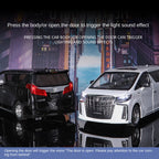 Qiyi 1:18 Scale Licensed Toyota Alphard Die-Cast Alloy Model Toy - Power Sliding Doors, Manual Windows, Sound & Light, Shock Absorption, Steering & Horn - Official Luxury MPV Collection