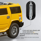 OK 1:18 Die-Cast Alloy Model - Compatible with Hummer H2 - Full-Size Off-Road SUV with Opening Doors, Sound & Light, Shock Absorption, Interactive Steering Wheel, Adjustable Seats & Opening Fuel Cap