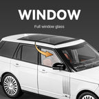 Chezhi 1:18 Scale Licensed Land Rover Range Rover Die-Cast Alloy Model Toy - Opening Doors, Sound & Light, Pull-Back Function, Shock Absorption, Steering, Horn & Removable Fuel Cap - Official Luxury SUV Collection