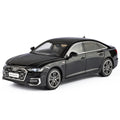 Black Mamba 1:24 Scale Licensed Audi A6L Die-Cast Alloy Model Toy - Opening Doors, Sound & Light, Pull-Back Function, Shock Absorption, Steering, Horn & Adjustable Seats - Luxury Sedan Collection