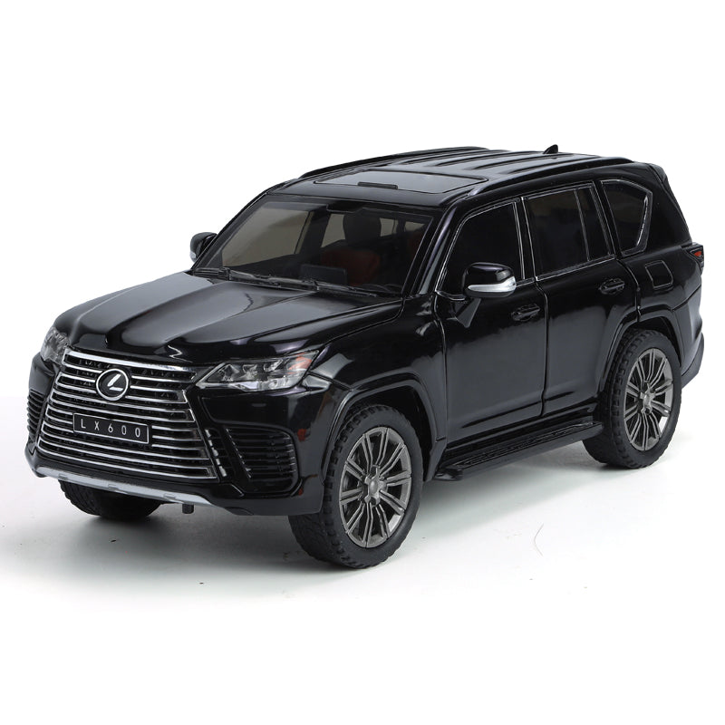 Chimei 1:24 Scale Die-Cast Alloy Model Toy Compatible with Lexus LX600 - Openable Sunroof, Adjustable Seats, Opening Doors, Sound & Light, Pull-Back Function, Shock Absorption, Steering & Horn - Luxury SUV Collection