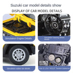 Qiyi 1:24 Scale Licensed Suzuki Jimny Die-Cast Alloy Model Toy - Opening Doors, Sound & Light, Pull-Back Function & Shock Absorption - Official Off-Road Vehicle Collection