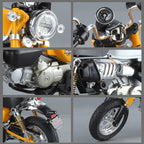Black Mamba 1:9 Licensed Honda MSX125 (Grom) / Monkey 125 Die-Cast Alloy Model - Official Mini-Moto with Realistic Sound & Light, Coasting Action, Front Suspension, Functional Steering & Liftable Seat