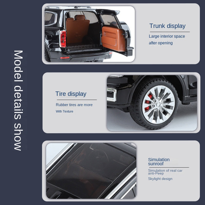 ZGTX 1:24 Die-Cast Alloy Model - Compatible with Tank 500 Hi4-T - Luxury Off-Road Hybrid SUV with Opening Doors, Sound & Light, Pull-Back Action, Shock Absorption, Steering & Foldable Mirrors