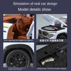 XHD 1:24 Scale Die-Cast Alloy Model Toy Compatible with BMW XM - Starlight Headliner, Opening Doors, Sound & Light, Pull-Back Function, Shock Absorption, Steering & Horn - Luxury Performance SUV Collection