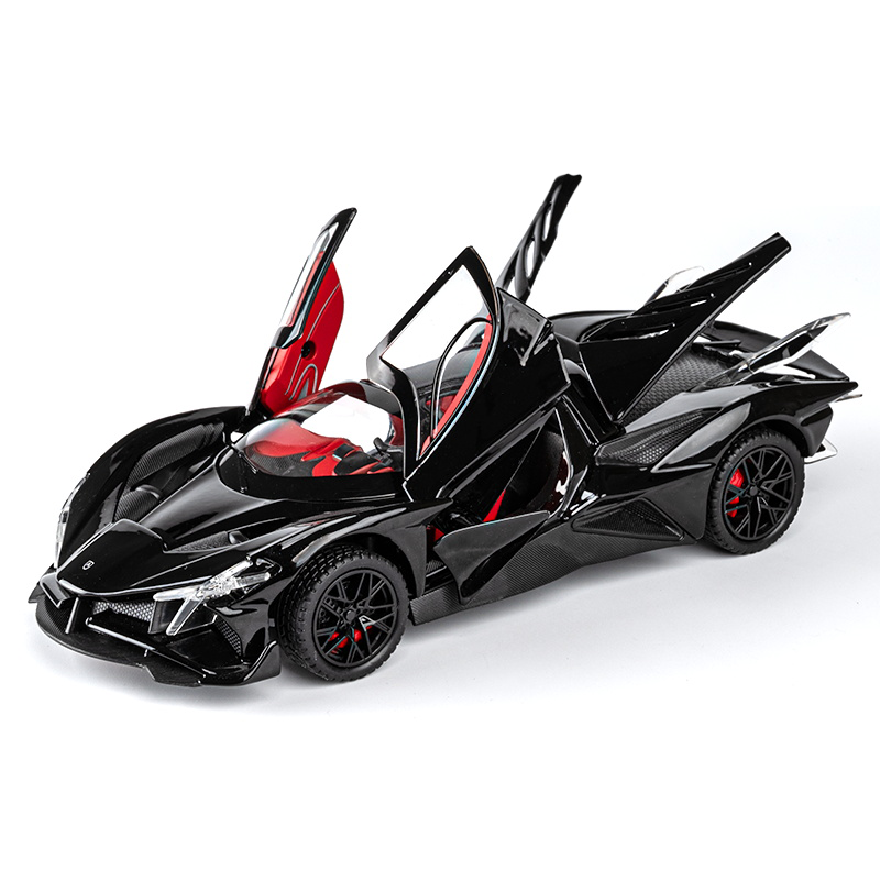 Chezhi 1:24 Scale Die-Cast Alloy Model Toy Compatible with Apollo Intensa Emozione - Opening Doors, Sound & Light, Pull-Back Function, Shock Absorption, Steering & Horn - Hypercar Collection