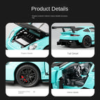 Jiaye 1:32 Die-Cast Alloy Model - Compatible with Porsche 911 GT3 RS - Track-Focused Sports Car with Opening Doors, Sound & Light & Pull-Back Action