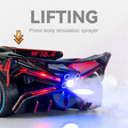 Chezhi 1:24 Scale Smoke Effect Edition Die-Cast Alloy Model Toy Compatible with Bugatti Bolide - Opening Doors, Sound & Light, Pull-Back Function, Shock Absorption, Steering & Horn - Hypercar Collection