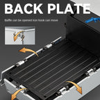 1:24 Die-Cast Alloy Walk-Behind Tractor Model - Walking Tractor with Simulated Starting Crank, Sound & Light, Pull-Back Action, Steering, Liftable Trailer & Lowerable Tailgate