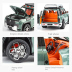 XHD 1:24 Die-Cast Alloy Model - Compatible with BYD Yangwang U8 - Luxury Off-Road SUV with Opening Doors, Sound & Light, Pull-Back Action, Shock Absorption & Steering