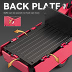 1:24 Die-Cast Alloy Tractor Model - Farm Vehicle with Simulated Starting Crank, Sound & Light, Pull-Back Action, Liftable Trailer & Lowerable Tailgate