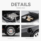Chezhi 1:24 Licensed Hongqi CA7600J Parade Review Car Die-Cast Alloy Model - Official Chinese State Ceremony Vehicle with Opening Doors, Sound & Light, Pull-Back Action, Shock Absorption, Steering, Horn, Foldable Mirrors & Opening Fuel Cap