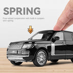 Chezhi 1:18 Scale Licensed Land Rover Range Rover Die-Cast Alloy Model Toy - Opening Doors, Sound & Light, Pull-Back Function, Shock Absorption, Steering, Horn & Removable Fuel Cap - Official Luxury SUV Collection