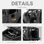 Chezhi 1:32 Licensed “Sabertooth” Armored Riot Control Vehicle Die-Cast Alloy Model - Official Police Tactical Vehicle with Opening Doors, Sound & Light, Pull-Back Action, Shock Absorption & Foldable Running Board