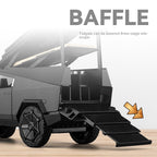 Chezhi 1:24 Scale Die-Cast Alloy Model Toy Compatible with Tesla Cybertruck Camper - with Mini Motorcycle, Openable Multi-Level Roof, Rotatable Kitchenware, Opening Doors, Sound & Light, Pull-Back Function & Shock Absorption