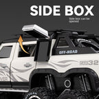 Chezhi 1:24 Scale Die-Cast Alloy Model Toy Compatible with Land Rover Defender 6x6 - Opening Doors, Sound & Light, Pull-Back Function, Shock Absorption & Folding Side Ladder - Extreme Off-Road Collection