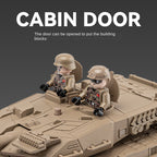 Chezhi Die-Cast Alloy Model - Compatible with Leopard 2 Main Battle Tank - Military Edition with Smoke/Missile Ejection, Action Figures, Opening Hatches, Sound & Light, Pull-Back Action & Shock Absorption