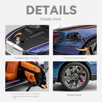 Chezhi 1:24 Scale Die-Cast Alloy Model Toy Compatible with Rolls-Royce Spectre - Starlight Headliner, Foldable Spirit of Ecstasy, Removable Fuel Cap, Foldable Mirrors, Opening Doors, Sound & Light, Pull-Back Function, Shock Absorption, Steering & Horn