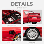 Chezhi 1:24 Coca-Cola Edition Die-Cast Alloy Model - Compatible with BMW M3 - with Opening Doors, Sound & Light, Pull-Back Action, Shock Absorption, Opening Fuel Cap & Foldable Mirrors