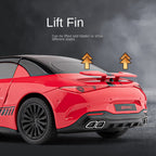 Jiaye 1:22 Die-Cast Alloy Model - Compatible with Mercedes-AMG SL63 - Luxury Roadster with Retractable Hardtop, Opening Doors, Sound & Light, Pull-Back Action, Shock Absorption, Steering, Horn, Adjustable Rear Wing & Opening Fuel Cap