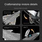 Chezhi 1:84 Scale Licensed J-20 Stealth Fighter Die-Cast Alloy Aircraft Model with Display Stand - Ejectable Missiles, Opening Hatches, Sound & Light, Pull-Back Function - Official Military Aircraft Collection