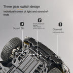 OK 1:18 Die-Cast Alloy Model - Compatible with Hummer H2 - Full-Size Off-Road SUV with Opening Doors, Sound & Light, Shock Absorption, Interactive Steering Wheel, Adjustable Seats & Opening Fuel Cap